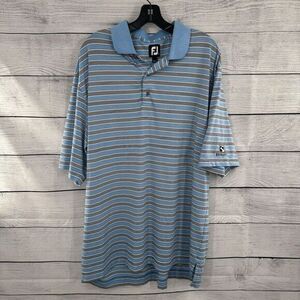 FootJoy Golf Polo Shirt Performance‎ Stripes Mens Size XL X-Large Logo